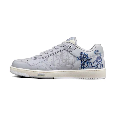 Dior B27 Kenny Scharf Low Top Blue Tiger Print