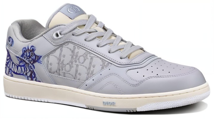 Dior B27 Kenny Scharf Low Top Cetakan Harimau Biru 3SN272ZMG_H861 Lookbook Dior B27 Kenny Scharf Low Top Cetakan Harimau Biru 3SN272ZMG_H861