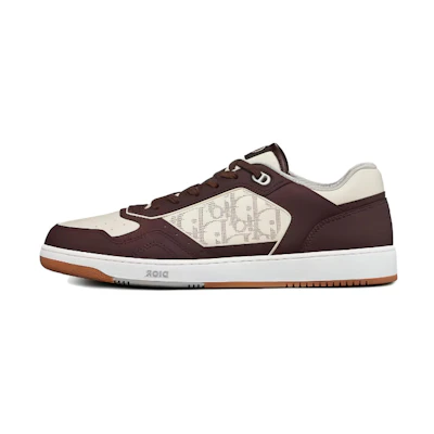 Dior B27 Low Brown White Oblique Leather
