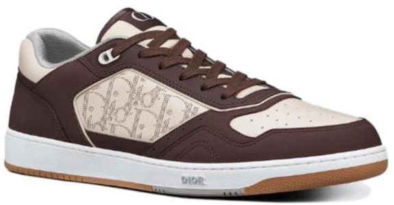 迪奥 B27 低帮 棕白色 斜纹皮革 3SN272ZML_H761 Lookbook 迪奥 B27 低帮 棕白色 斜纹皮革 3SN272ZML_H761