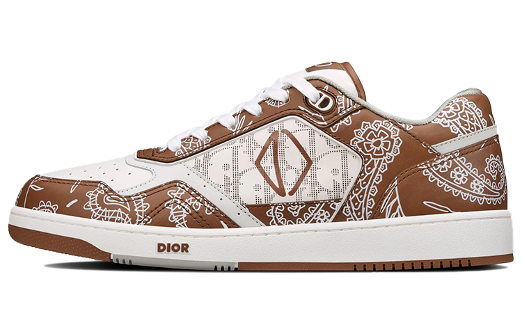 Dior B27 Low Coffee White CD Paisley White Dior Oblique 3SN272ZOF_H760