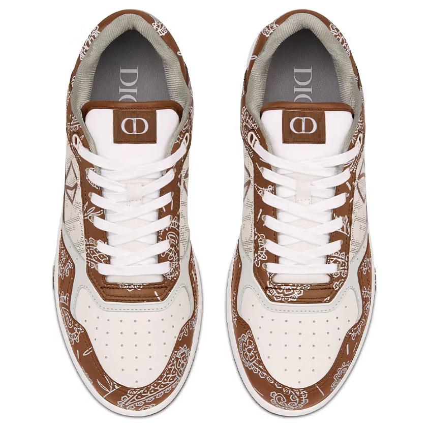 Shop 디올 B27 로우 커피 화이트 페이즐리 오블리크 (Dior B27 Low Coffee White Paisley Oblique) 3SN272ZOF_H760