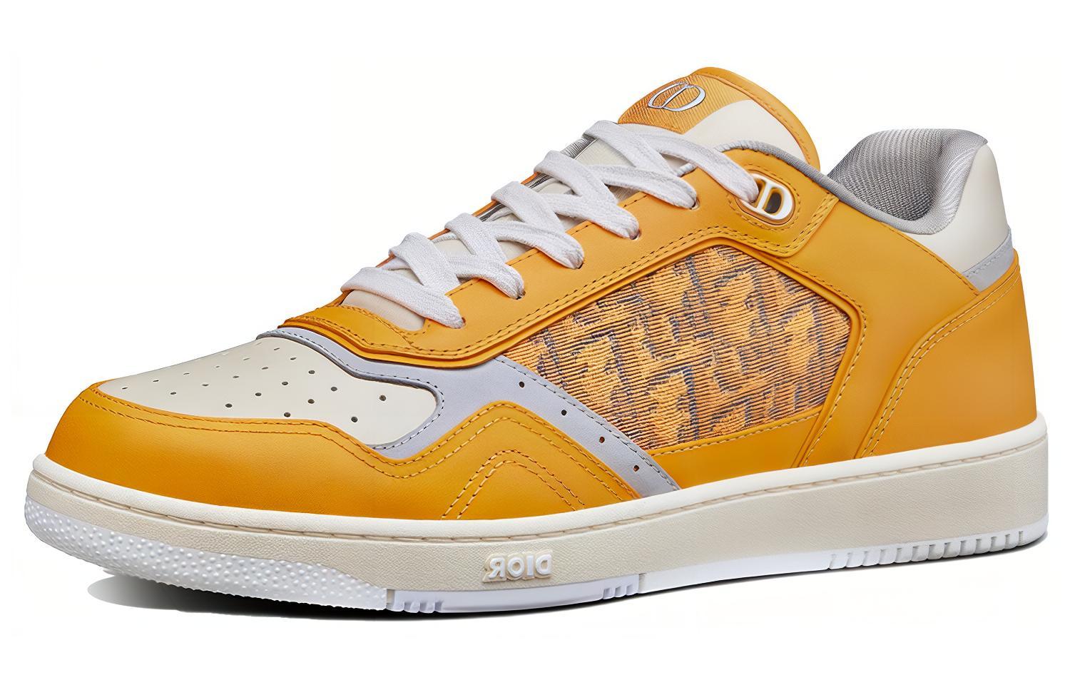 Shop Dior B27 Low Emas-Tone Putih Abu-Abu 3SN272ZIR_H262