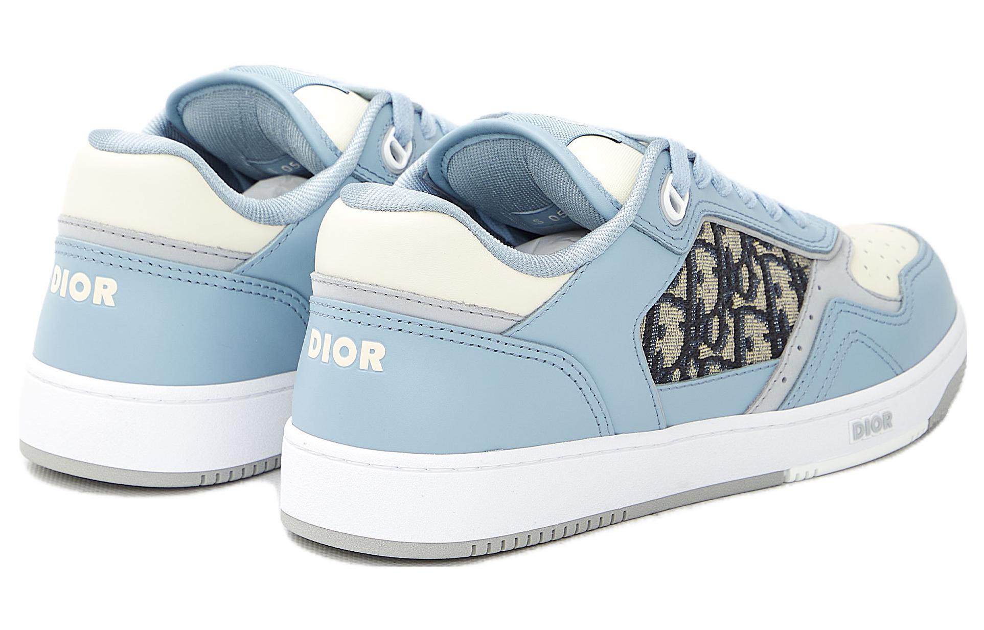 Lookbook DIOR迪奧 B27 低筒 時尚板鞋 男款 淺藍灰