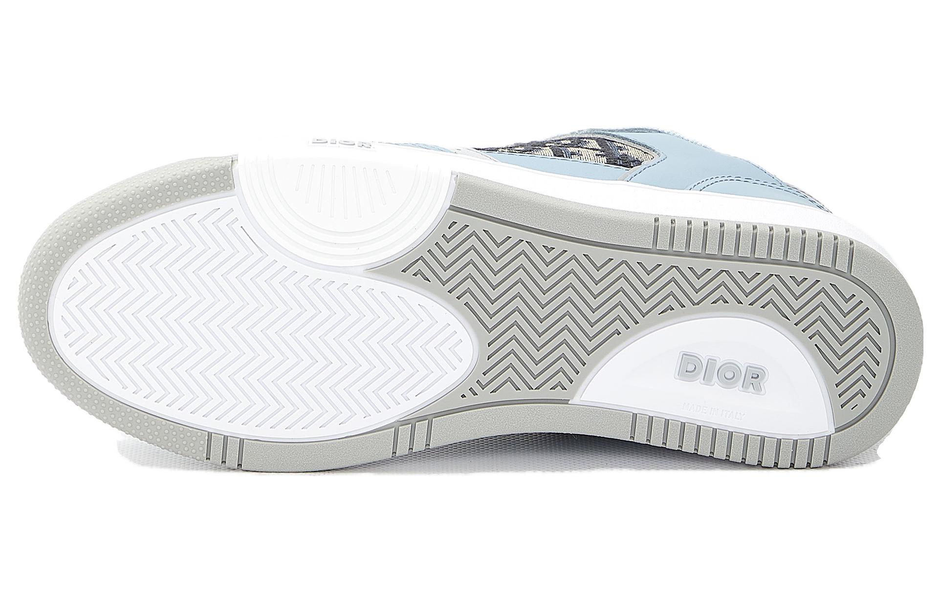 Shop DIOR迪奧 B27 低筒 時尚板鞋 男款 淺藍灰