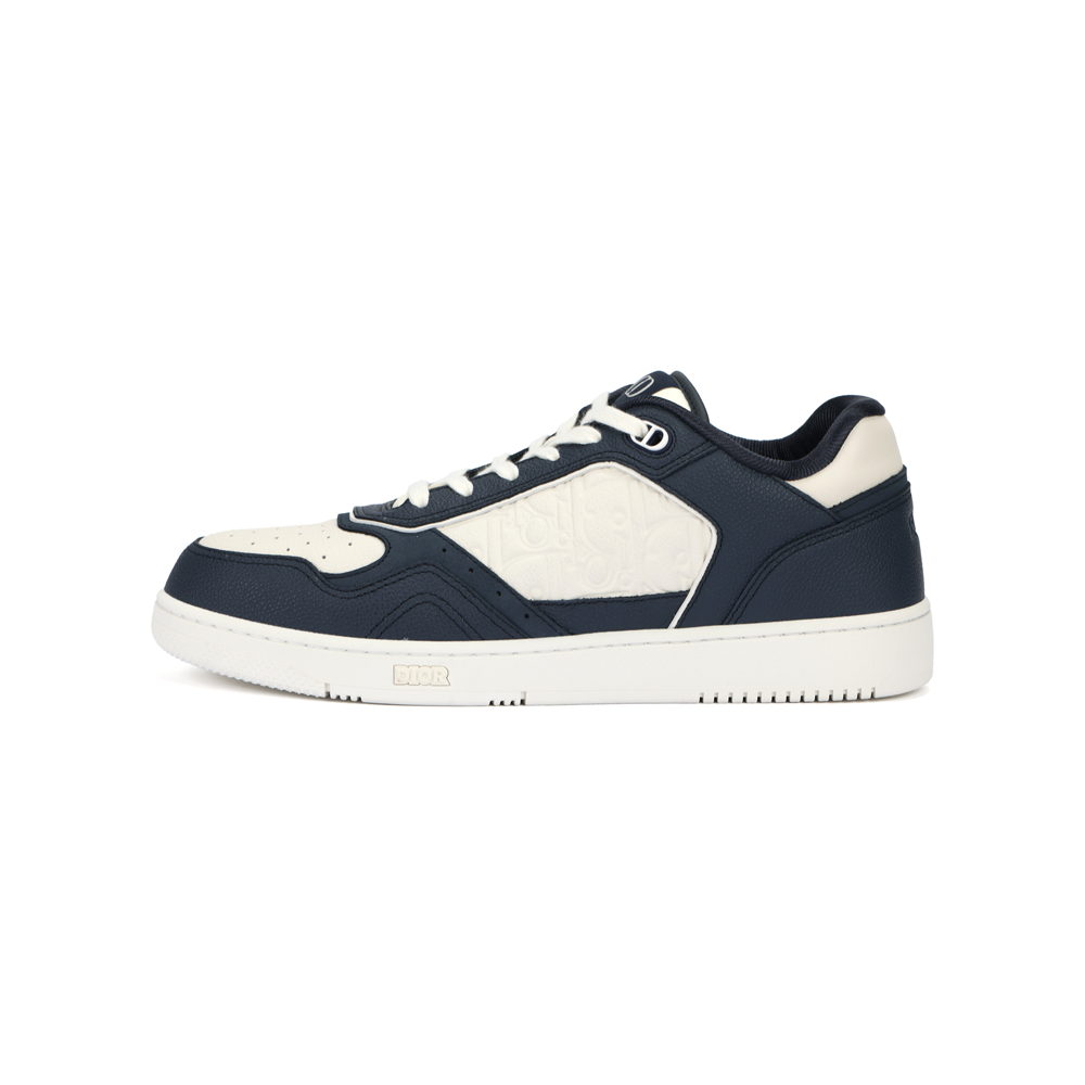 Dior B27 Low Top Sneakers Blue Leather Lace-Up Casual Shoes 3SN272ZAY_H528