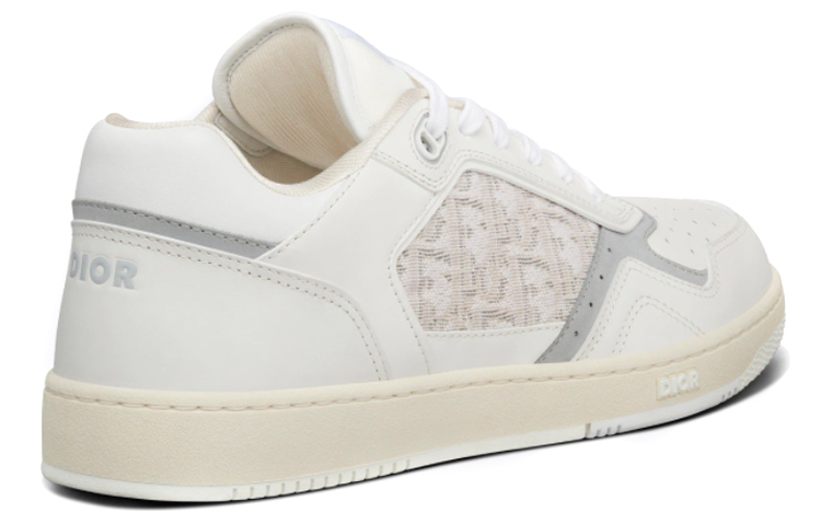 Shop Dior迪奧 B27 Oblique 印花 光滑小牛皮 休閒板鞋 男款 灰白色