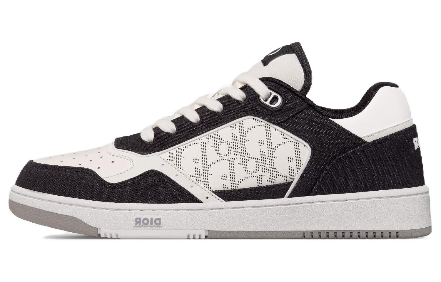 Dior B27 Low White Black Denim 3SN272ZAC_H960