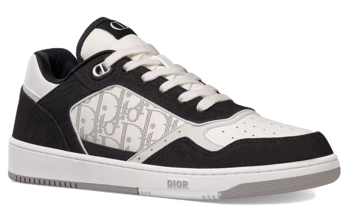 Shop Dior B27 Low Putih Hitam Denim 3SN272ZAC_H960