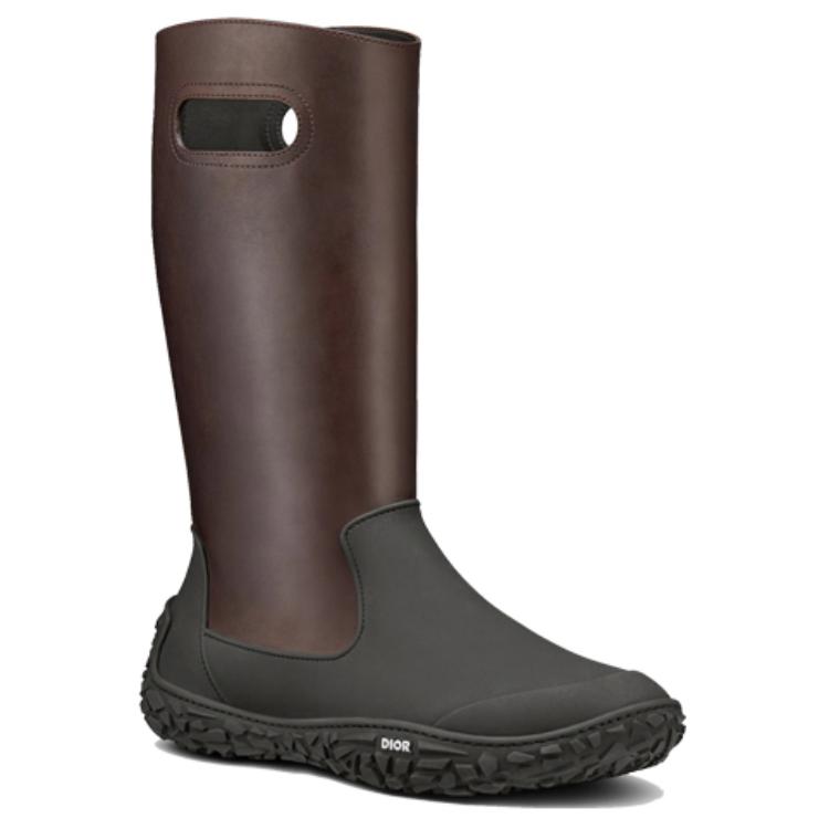 Shop Dior B28 Mid-Top 'Kulit Anak Sapi Cokelat Halus' 3BO263ZLB_H769