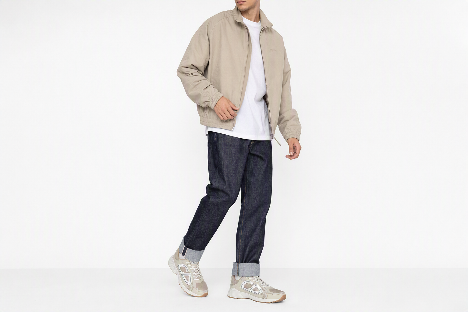 Order Dior迪奧 B30 布料 網狀 低筒 運動休閒鞋 男款 奶油白色