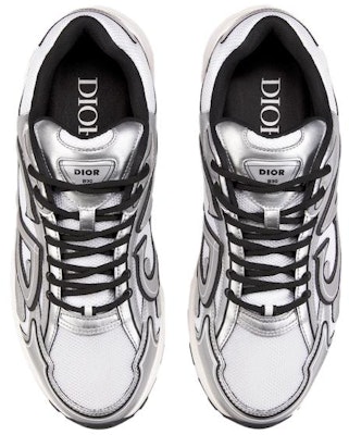 Dior B30 白色网眼银色金属小牛皮鞋 3SN279ZYG-H869 Lookbook Dior B30 白色网眼银色金属小牛皮鞋 3SN279ZYG-H869