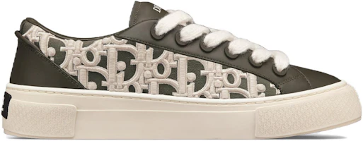 Order Dior B33 Sneaker Khaki Cuir Lisse Oblique Broderie Élevée (Numéroté) 3SN303ZYQ_H681