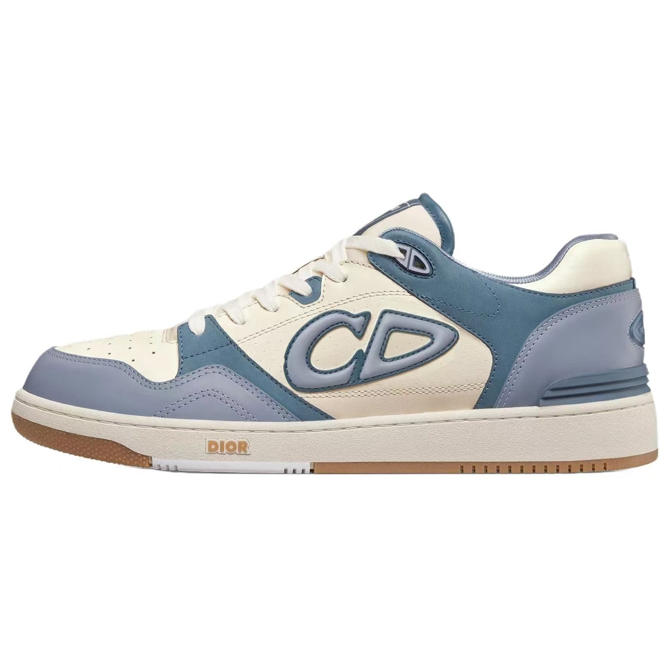 DIOR B57 Low-Top Sneakers Blue Leather Casual Shoes 3SN318ZXT_H550