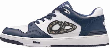 Dior B57 Low-Top Sneakers Navy Blue Leather with CD Embroidery for Men. 3SN318ZXU_H553 Dior B57 Low-Top Sneakers Navy Blue Leather with CD Embroidery for Men. 3SN318ZXU_H553
