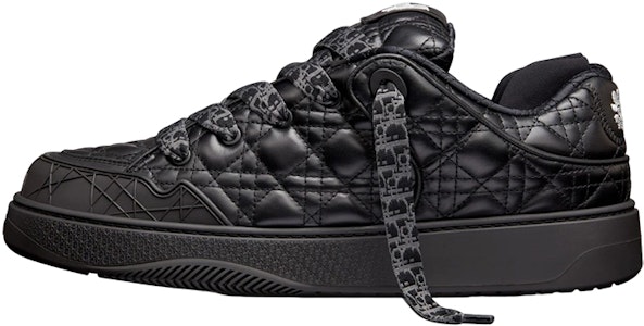 ERL x DIOR迪奧 B9S 皮革 藤格紋 花卉圖案刺繡 時尚板鞋 男款 黑色 Buy ERL x DIOR迪奧 B9S 皮革 藤格紋 花卉圖案刺繡 時尚板鞋 男款 黑色