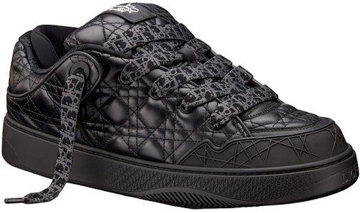 ERL x DIOR迪奧 B9S 皮革 藤格紋 花卉圖案刺繡 時尚板鞋 男款 黑色 Order ERL x DIOR迪奧 B9S 皮革 藤格紋 花卉圖案刺繡 時尚板鞋 男款 黑色