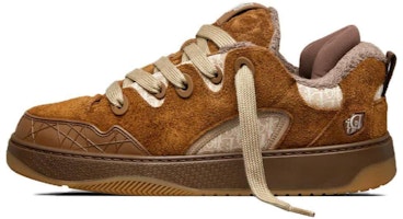 Dior B9S Skater ERL Brown Suede with Brown and Beige Dior Oblique Jacquard 3SN289ZTF_H767 Dior B9S Skater ERL Brown Suede with Brown and Beige Dior Oblique Jacquard 3SN289ZTF_H767