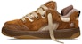 Dior B9S Skater ERL Coklat Suede dengan Dior Oblique Jacquard Coklat & Beige 3SN289ZTF_H767