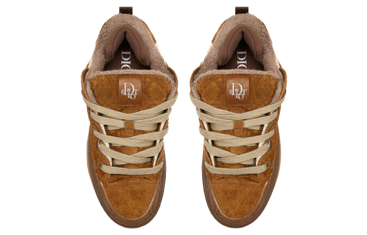 Dior B9S Skater ERL Brown Suede with Brown and Beige Dior Oblique Jacquard