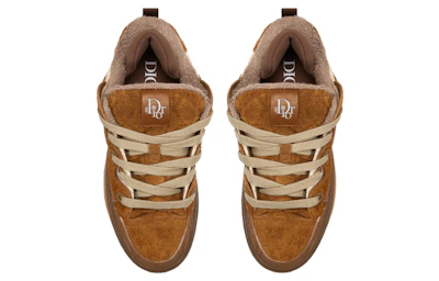 Dior B9S Skater ERL Brown Suede with Brown and Beige Dior Oblique Jacquard