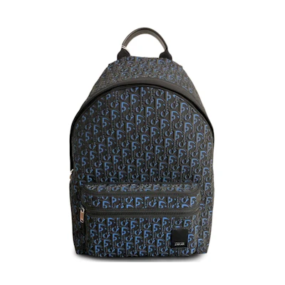 Dior Backpack Oblique Black/Blue