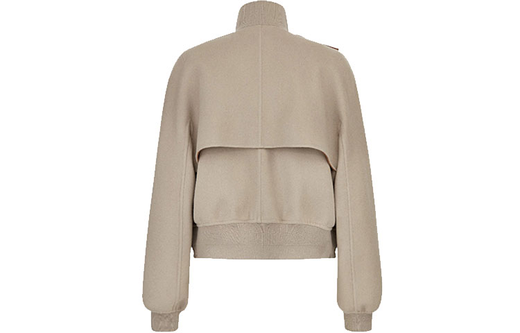 Lookbook DIOR 米色羊毛短版立領外套 943C434A3840-C181