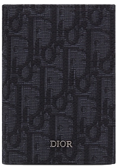 dior-bi-fold-card-holder-oblique-jacquard-black