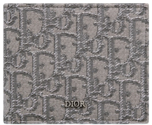 Dior Bi-Fold Wallet Dior Oblique Jacquard Ruthenium/Gray Buy Dior Bi-Fold Wallet Dior Oblique Jacquard Ruthenium/Gray