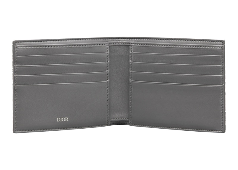 Order 迪奥双折钱包Dior Oblique纹钌/灰色