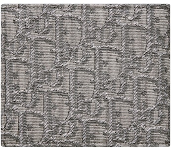 Dompet Dior Lipat Ganda Dior Oblique Jacquard Ruthenium/Abu-Abu Lookbook Dompet Dior Lipat Ganda Dior Oblique Jacquard Ruthenium/Abu-Abu