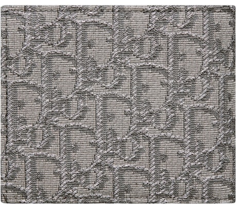 Dior Bi-Fold Wallet Dior Oblique Jacquard Ruthenium/Gray Lookbook Dior Bi-Fold Wallet Dior Oblique Jacquard Ruthenium/Gray