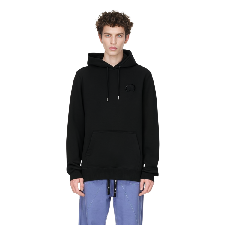 DIOR Black "CD Icon" Logo Print Drawstring Hoodie 943J600A0531-C989 圖 4