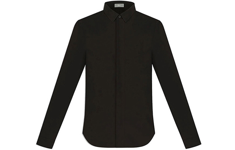 Order DIOR Camisa Casual Negra de Algodón con Logo de Abeja para Hombre. 733C518B1581-900