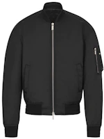 DIOR Black Bomber Jacket with Zipper and Sleeve Pocket 943C439A4732-C900 DIOR Black Bomber Jacket with Zipper and Sleeve Pocket 943C439A4732-C900