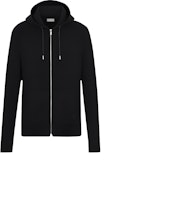 DIOR Black Cashmere Knit Zipper Sweatshirt 013M200AT956-C989 DIOR Black Cashmere Knit Zipper Sweatshirt 013M200AT956-C989