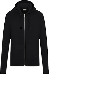DIOR Black Cashmere Knit Zipper Sweatshirt 013M200AT956-C989 Buy DIOR Black Cashmere Knit Zipper Sweatshirt 013M200AT956-C989