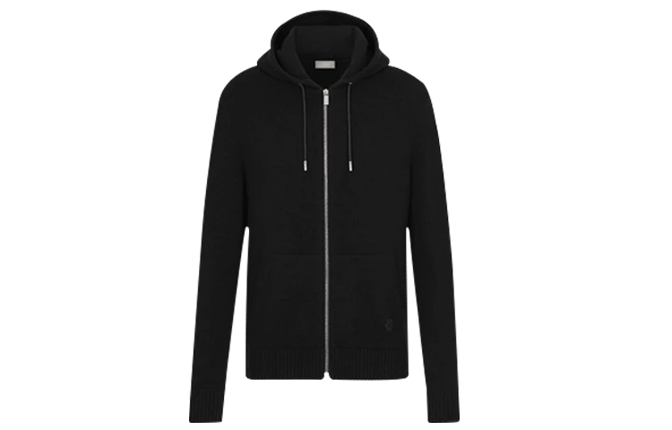 Order DIOR Baju Sejuk Zipper Rajut Cashmere Hitam 013M200AT956-C989