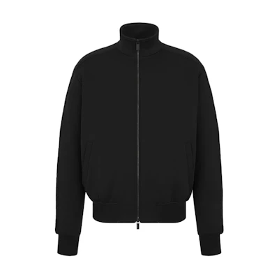 DIOR Black Cotton-Blend Knit Jacket 513J425A097-9C900