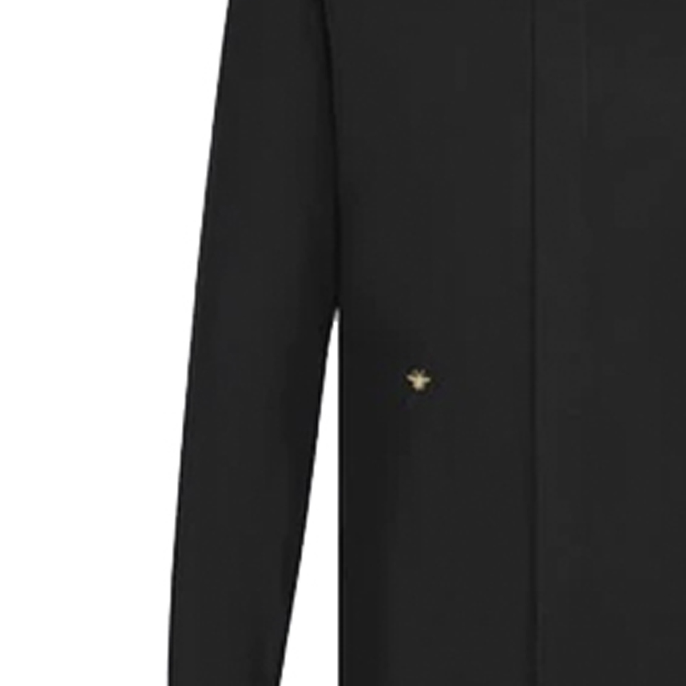 Details for Camisa DIOR Negra de Manga Larga con Bordado de Abeja en Algodón. 733C554B2088-C971
