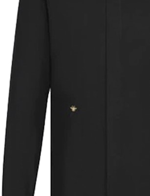 DIOR Black Cotton Bee Embroidery Long Sleeve Button-Up Shirt 733C554B2088-C971 Details for DIOR Black Cotton Bee Embroidery Long Sleeve Button-Up Shirt 733C554B2088-C971