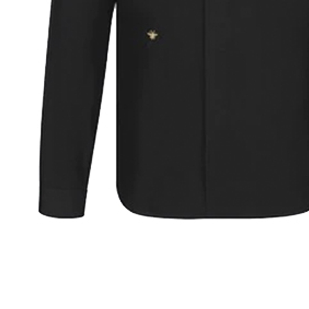 Sizing Camisa DIOR Negra de Manga Larga con Bordado de Abeja en Algodón. 733C554B2088-C971