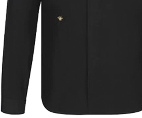 DIOR Black Cotton Bee Embroidery Long Sleeve Button-Up Shirt 733C554B2088-C971 Sizing DIOR Black Cotton Bee Embroidery Long Sleeve Button-Up Shirt 733C554B2088-C971