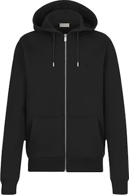 迪奥黑色棉质拉链连帽外套 013J200A0531-C989 Order 迪奥黑色棉质拉链连帽外套 013J200A0531-C989