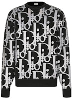 Dior Black Crewneck Sweater with Letter Print 113M630AT197-C900 Dior Black Crewneck Sweater with Letter Print 113M630AT197-C900