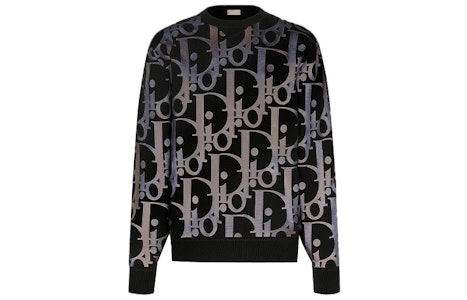 Dior Sweater Hitam Crewneck dengan Cetakan Huruf 113M630AT197-C900 Shop Dior Sweater Hitam Crewneck dengan Cetakan Huruf 113M630AT197-C900
