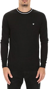 ディオール ブラック クルーネック スウェット シャツ ロゴ刺繍入り. 833M655KT-332-380 Lookbook ディオール ブラック クルーネック スウェット シャツ ロゴ刺繍入り. 833M655KT-332-380