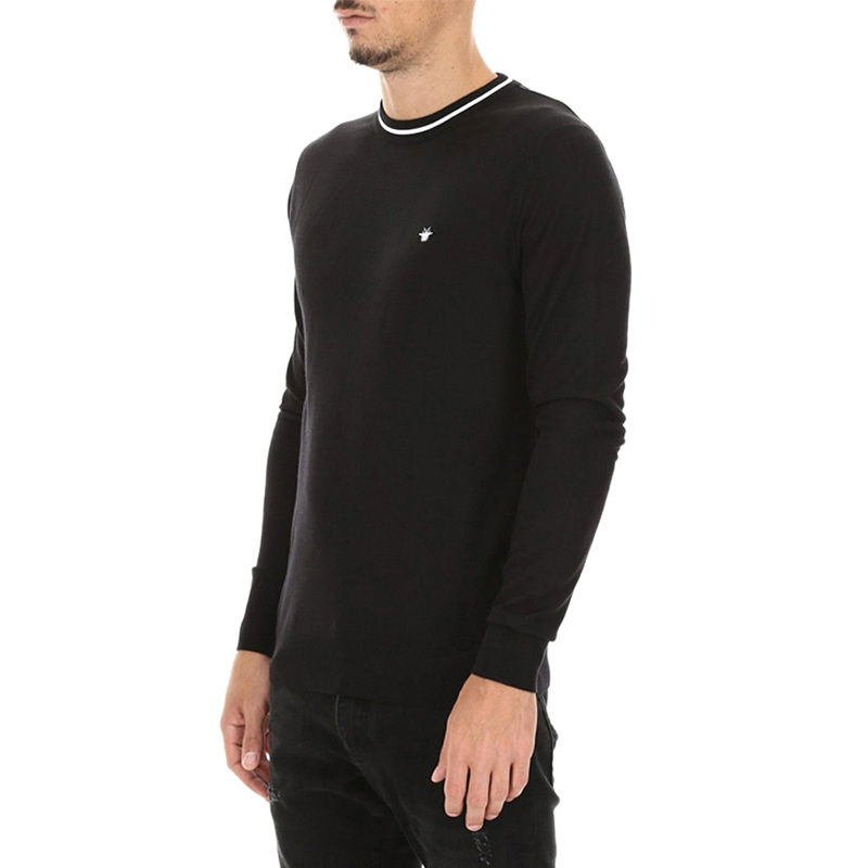 Purchase ディオール ブラック クルーネック スウェット シャツ ロゴ刺繍入り. 833M655KT-332-380