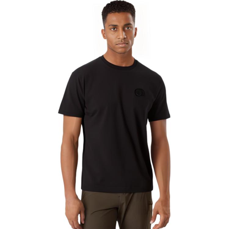 Purchase ディオール ブラック クルーネック Tシャツ 胸ロゴ刺繍入り 943J605A0554-C989