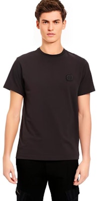 ディオール ブラック クルーネック Tシャツ 胸ロゴ刺繍入り 943J605A0554-C989 Sizing ディオール ブラック クルーネック Tシャツ 胸ロゴ刺繍入り 943J605A0554-C989